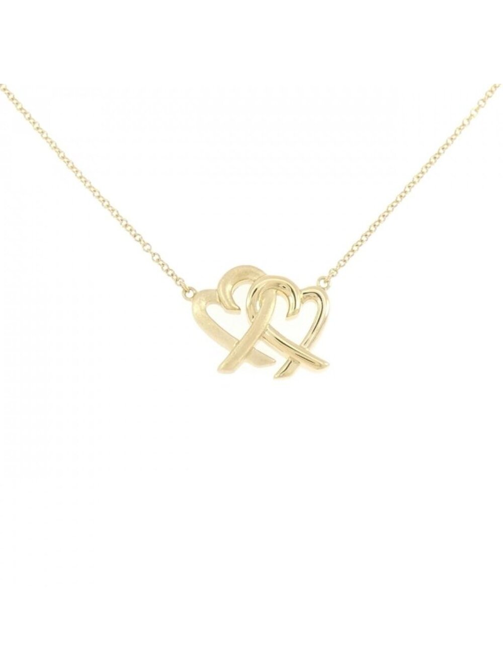 Tiffany & Co Loving Heart Interlocking Necklace